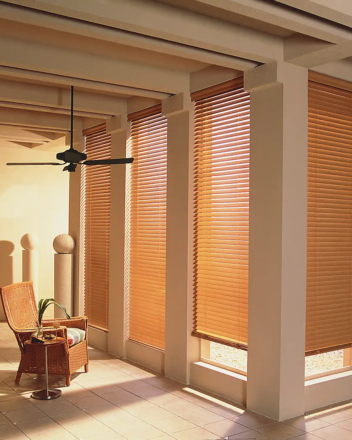window treatments in a sun-filled room